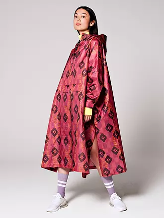 RAINKISS | Regenjacke - Regenponcho Ikat | rot