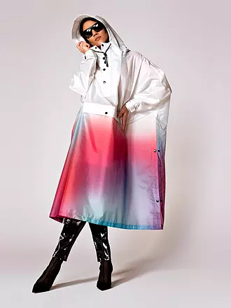 RAINKISS | Regenjacke - Regenponcho PANDA SMILEY | weiss