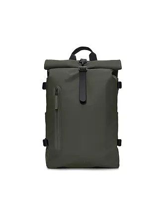 RAINS | Rucksack Rolltop Large | blau