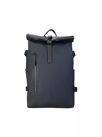 RAINS | Rucksack Rolltop Large | blau