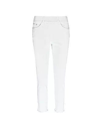 RAPHAELA BY BRAX | Jeans Slim Fit 7/8 LAVINA FRINGE | weiss