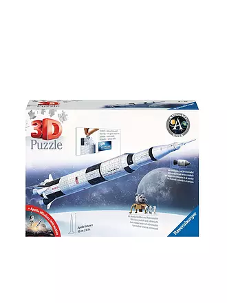 RAVENSBURGER | 3D Puzzle - Apollo Saturn V Rakete 440 Teile | keine Farbe