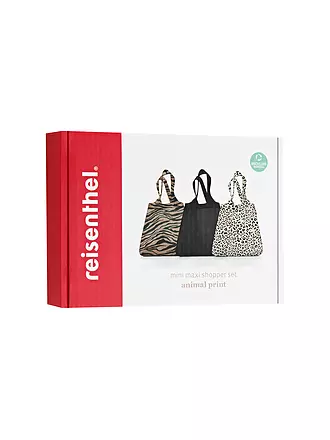 REISENTHEL | Mini Maxi Shopper Set 3tlg. Animal | schwarz
