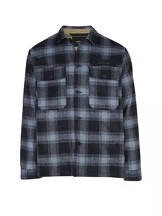REPLAY | Overshirt | blau