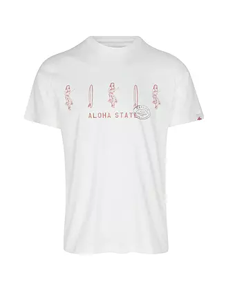 REPLAY | T-Shirt ALOHA | weiss