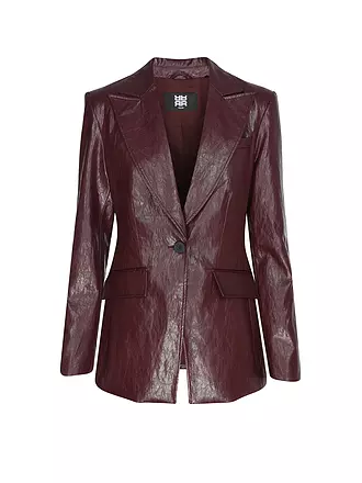 RIANI | Blazer in Lederoptik | dunkelrot