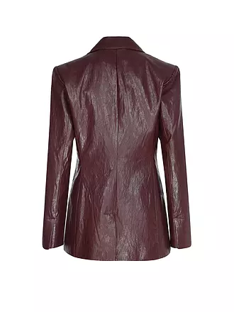 RIANI | Blazer in Lederoptik | dunkelrot
