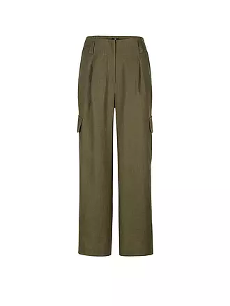 RIANI | Cargohose Wide Fit | olive