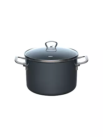 RIESS | Fleischtopf 24cm/6,5l NOUVELLE PUR Dark Grey | gelb