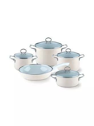 RIESS | Kochgeschirr Set 5-tlg. NOUVELLE Rosso | beige