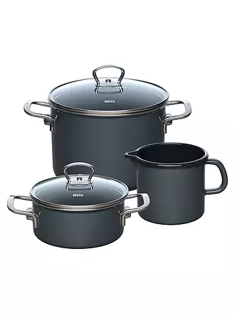 RIESS | Starter Set 3-tlg. NOUVELLE PUR Dark-Grey | gelb