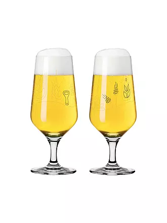 RITZENHOFF | Bierglas 2-er Set BRAUCHZEIT PILS #11 und #12 Sonja Eikler 2024 | bunt