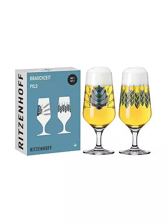RITZENHOFF | Bierglas 2er Set Brauchzeit Andreas Preis 2023 | hellblau