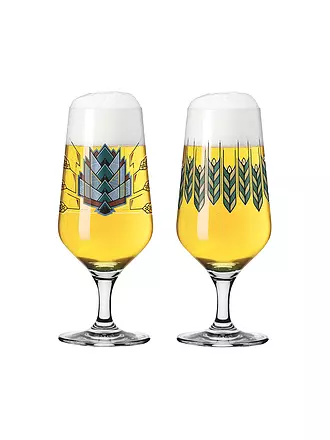 RITZENHOFF | Bierglas 2er Set Brauchzeit Andreas Preis 2023 | hellblau