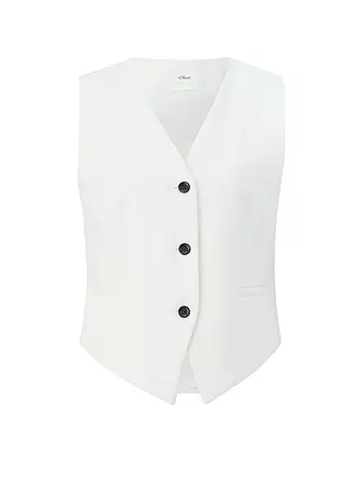 S.OLIVER BLACK LABEL | Anzugweste | weiss