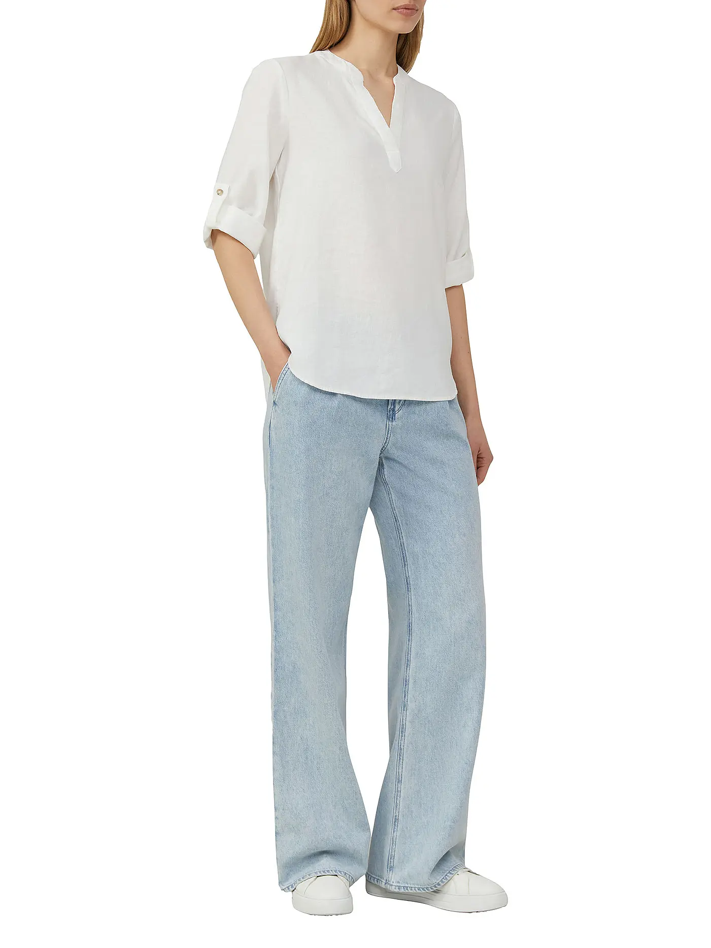 S.OLIVER | Blusenshirt | weiss