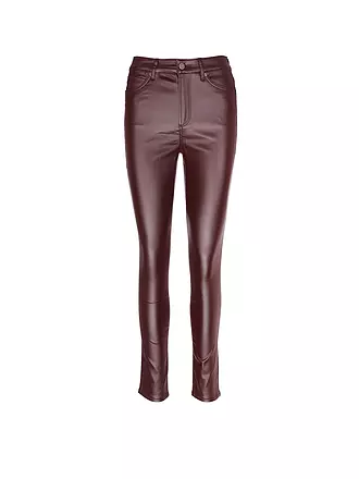 S.OLIVER | High Rise Skinny Jeans | dunkelrot