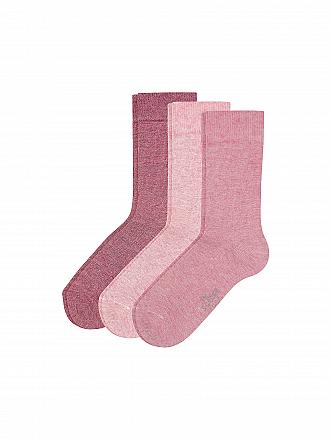 S.OLIVER | Kinder Socken 3er Pkg stone mix | rosa