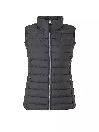 S.OLIVER | Steppgilet | schwarz