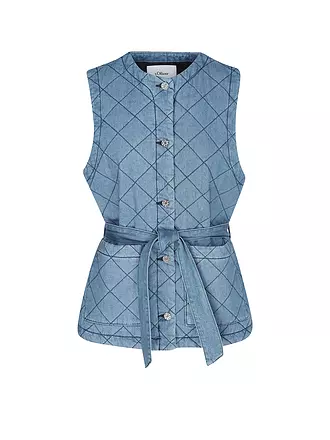 S.OLIVER | Steppgilet | blau