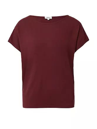S.OLIVER | T-Shirt | dunkelrot