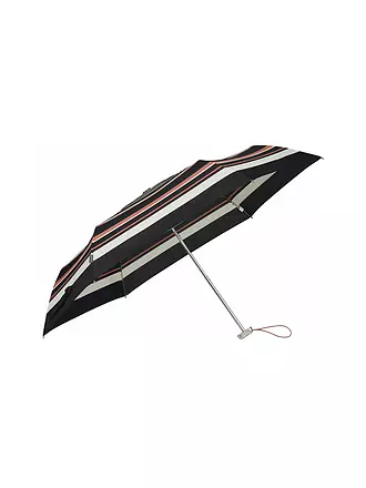 SAMSONITE | Regenschirm - Taschenschirm Alu Drop S coral stripes | schwarz