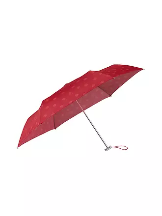 SAMSONITE | Regenschirm - Taschenschirm Alu Drop S sunset red dots | rot
