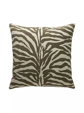 SANDER | Kissenhülle 50x50cm KIBO Olive | grau