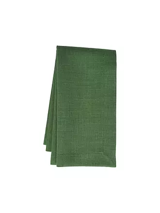SANDER | Tischdecke LOFT UNI rund 170cm Honig | dunkelgrün