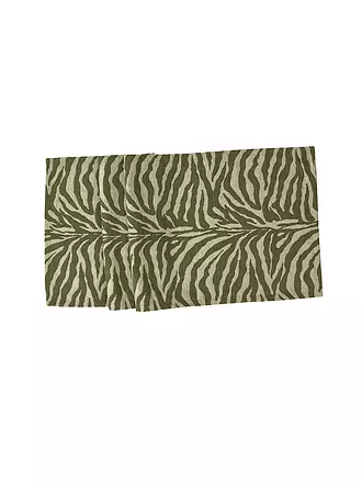 SANDER | Tischläufer KIPO 50x140cm Olive | grau