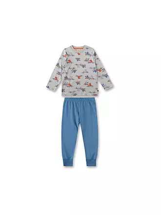 SANETTA | Jungen Pyjama | hellgrau