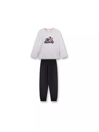 SANETTA | Jungen Pyjama | hellgrau