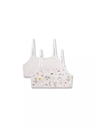 SANETTA | Mädchen Bustier 2er Pkg. whitepebb | creme