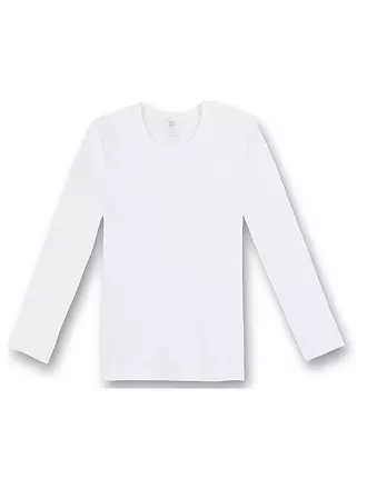 SANETTA | Mädchen Langarmshirt Casual Cotton Grau | weiss