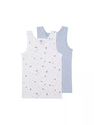 SANETTA | Mädchen Unterhemd 2er Pkg. white | weiss