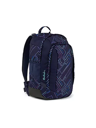 SATCH | Schulrucksack Air Purple Lazer | schwarz