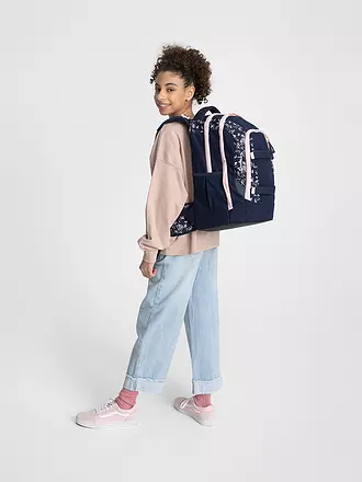 SATCH | Schulrucksack Pack - Blommy Breeze | dunkelblau