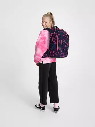 SATCH | Schulrucksack Pack - Pink Supreme | dunkelgrün