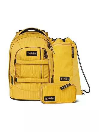 SATCH | Schulrucksack Set 3tlg Pack - Retro Honey | gelb