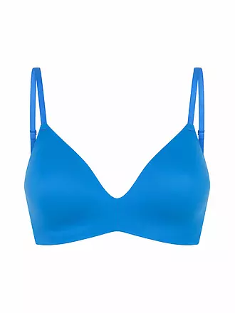 SCHIESSER | BH gefüttert ohne Bügel INVISIBLE SOFT aquarium | blau