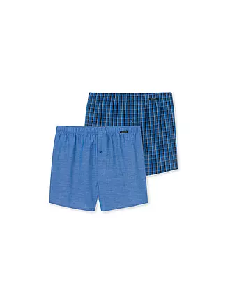 SCHIESSER | Boxershorts 2er Pkg schwarz | blau