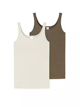SCHIESSER | Trägertops 2er Pkg. | beige