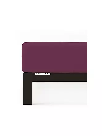 SCHLAFGUT | Jersey Spannleintuch PURE 180x200cm Purple Deep XL | grün