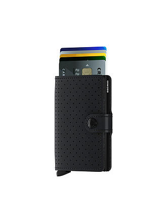 SECRID | Geldbörse - Miniwallet Perforated Mini Black | braun