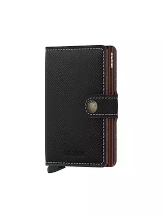 SECRID | Geldbörse - Miniwallet Saffiano Navy | braun