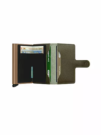 SECRID | Geldbörse - Miniwallet Saffiano Olive | hellbraun