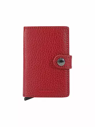SECRID | Geldbörse - Miniwallet Vegetable Tanned Rosso/Bordeaux | schwarz