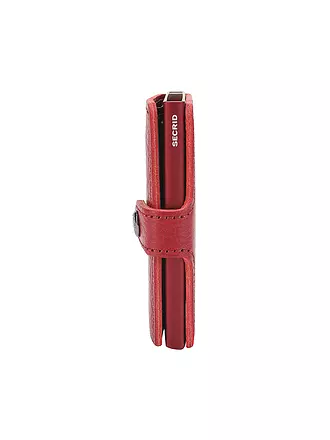 SECRID | Geldbörse - Miniwallet Vegetable Tanned Rosso/Bordeaux | schwarz