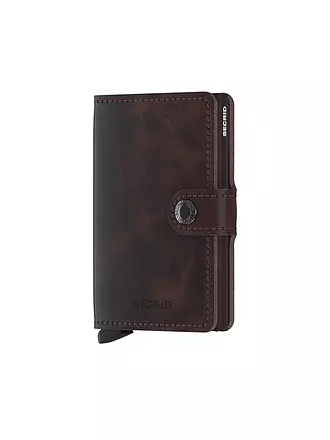 SECRID | Geldbörse - Miniwallet Vintage Mini Cognac Silver | braun