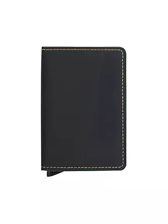 SECRID | Geldbörse - Slimwallet MATTE black & ochre | braun